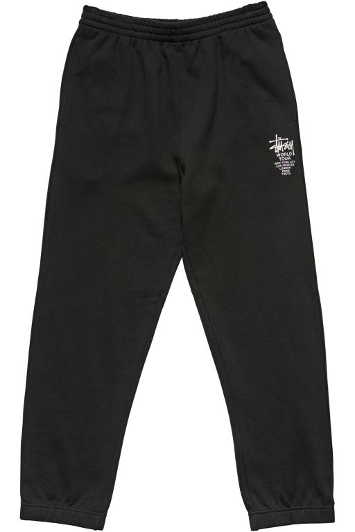 Stussy Mens World Tour Track Pants Black - XLRAJ0984